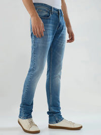 Men Kano Jeans Slim Fit Mid Blue Low Rise