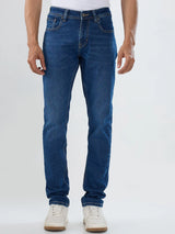 Men Kano Jeans Slim Fit Mid Blue Low Rise