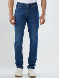 Men Kano Jeans Slim Fit Mid Blue Low Rise
