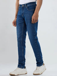 Men Kano Jeans Slim Fit Mid Blue Low Rise