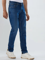 Men Kano Jeans Slim Fit Mid Blue Low Rise