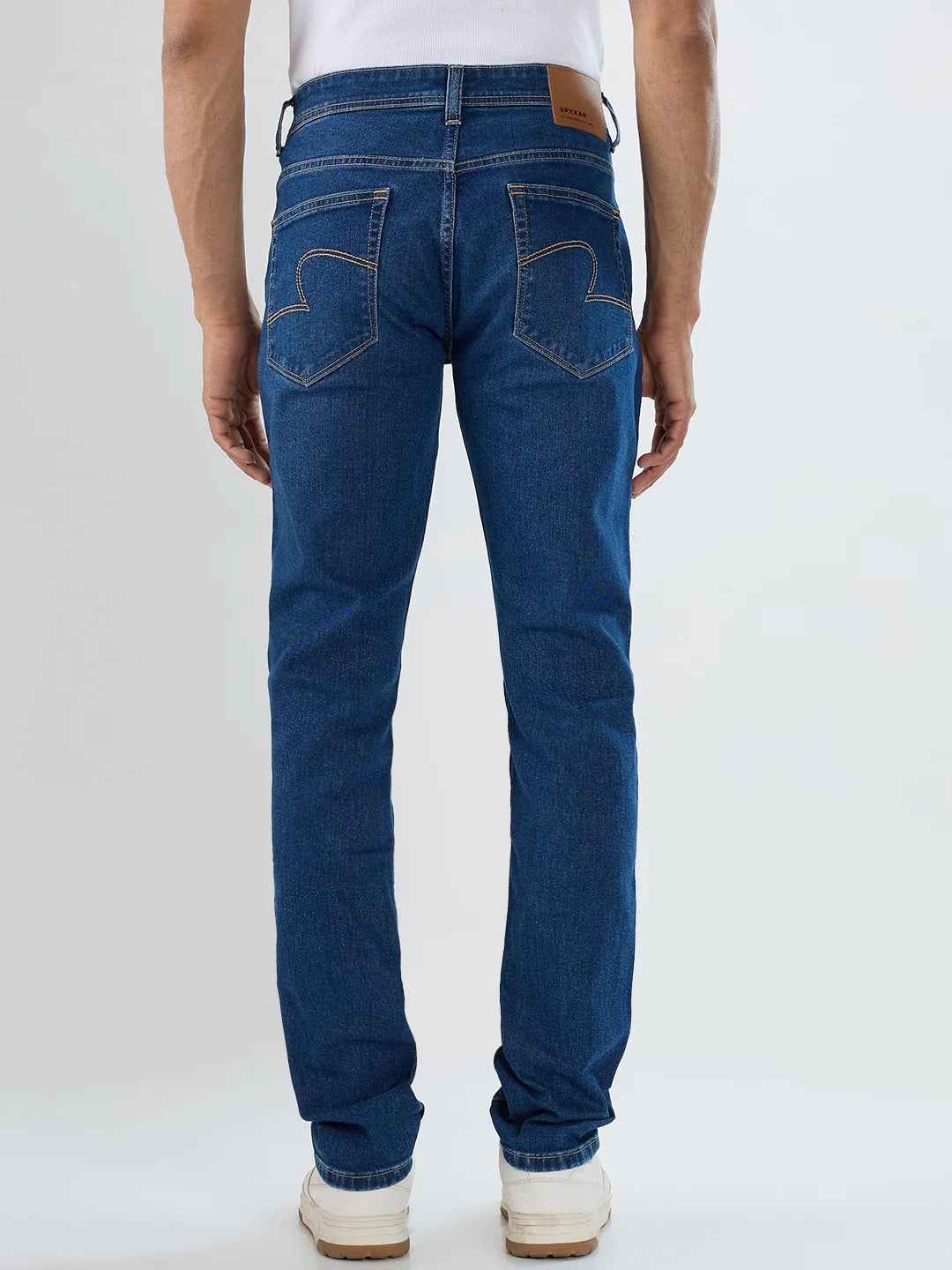 Men Kano Jeans Slim Fit Mid Blue Low Rise