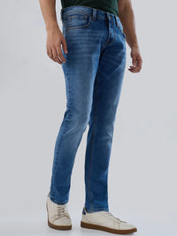 Men Kano Jeans Slim Fit Mid Blue Low Rise