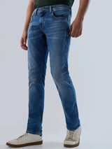 Men Kano Jeans Slim Fit Mid Blue Low Rise