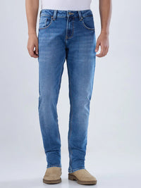 Men Kano Jeans Slim Fit Mid Blue Low Rise