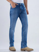 Men Kano Jeans Slim Fit Mid Blue Low Rise
