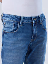 Men Kano Jeans Slim Fit Mid Blue Low Rise