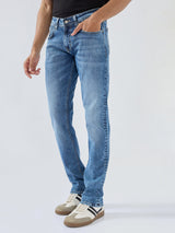 Men Nico Jeans Slim Fit Mid Blue Low Rise