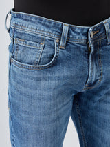 Men Nico Jeans Slim Fit Mid Blue Low Rise