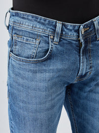 Men Nico Jeans Slim Fit Mid Blue Low Rise