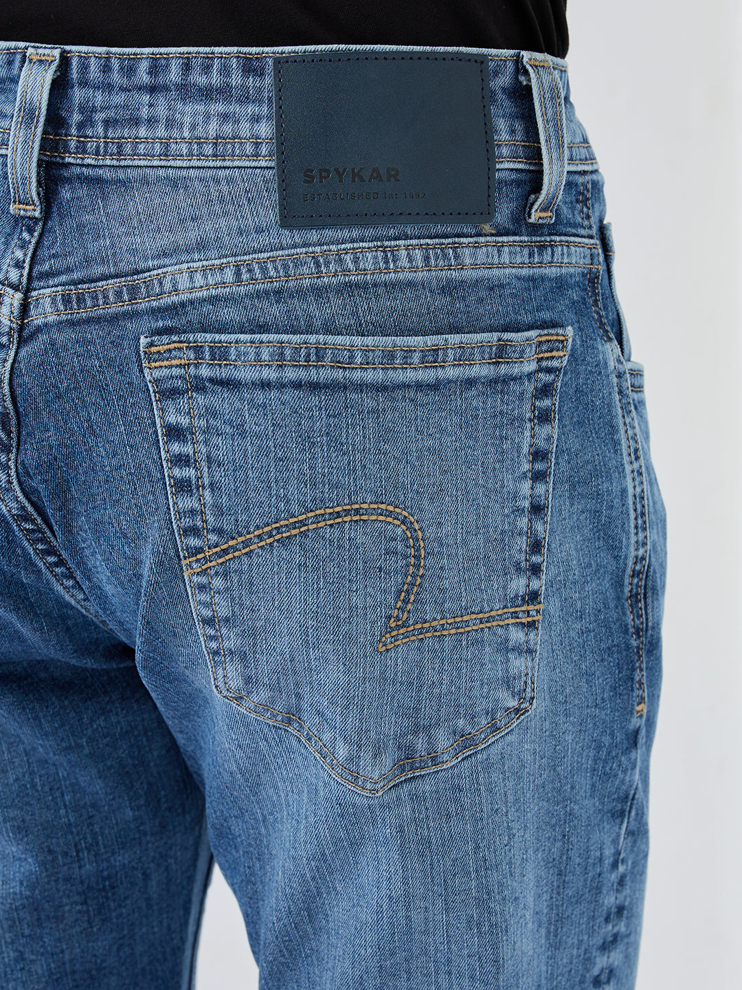 Men Nico Jeans Slim Fit Mid Blue Low Rise