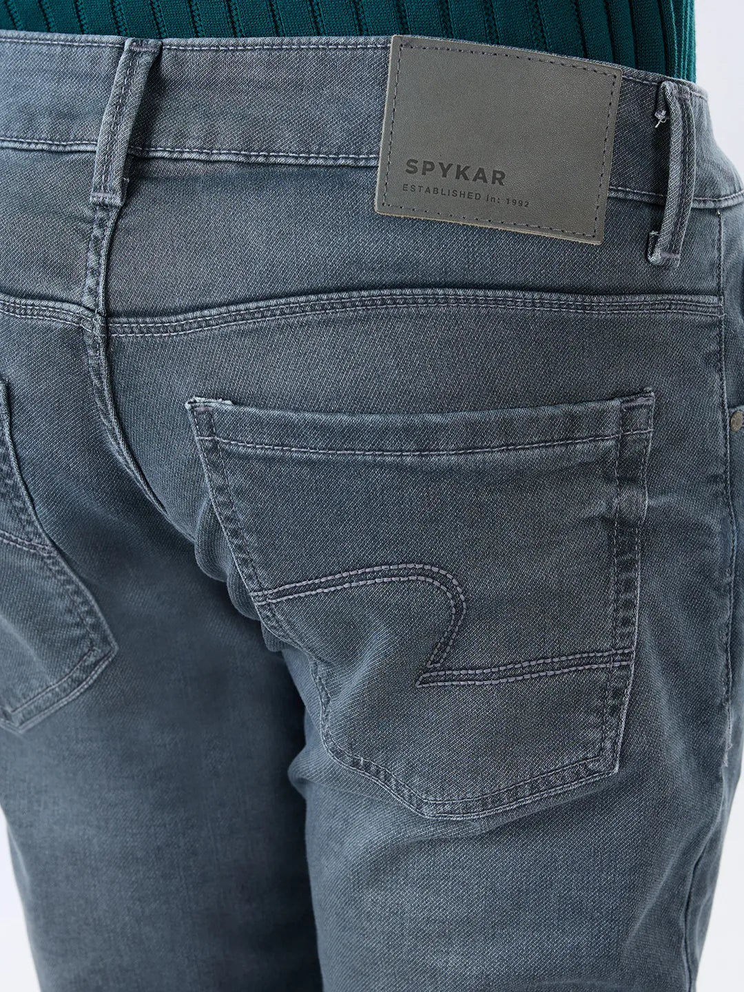 Men Nico Jeans Slim Fit Grey Low Rise