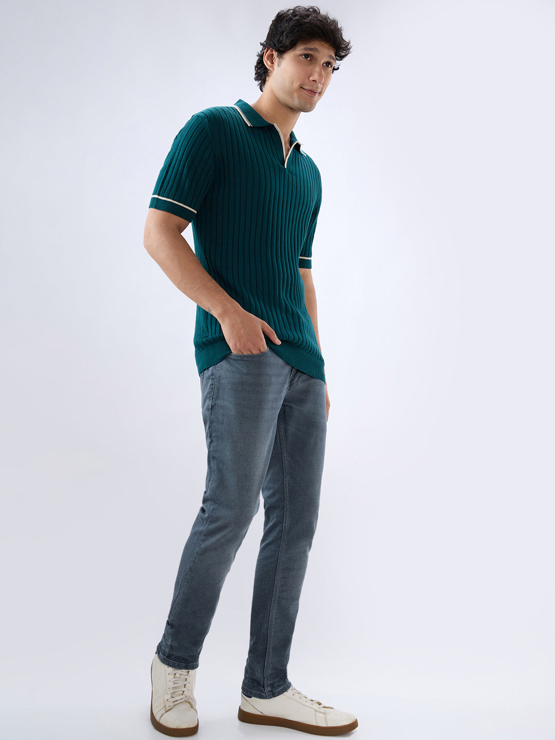 Men Nico Jeans Slim Fit Grey Low Rise