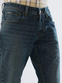 Men Kano Jeans Slim Fit Vintage Brown Low Rise