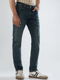 Men Kano Jeans Slim Fit Vintage Brown Low Rise