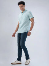 Men Kano Jeans Slim Fit Vintage Olive Low Rise