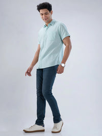 Men Kano Jeans Slim Fit Vintage Olive Low Rise