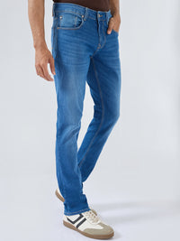 Men Nico Jeans Slim Fit Mid Blue Low Rise