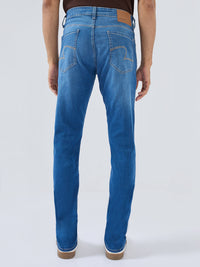 Men Nico Jeans Slim Fit Mid Blue Low Rise