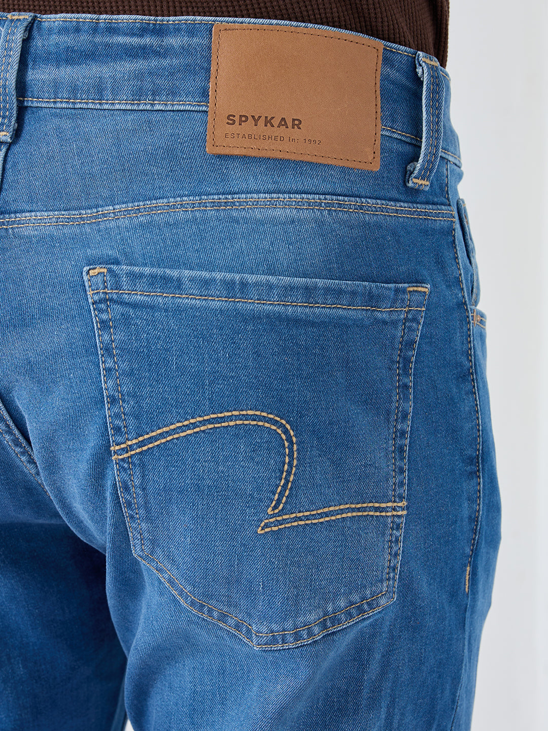 Men Nico Jeans Slim Fit Mid Blue Low Rise