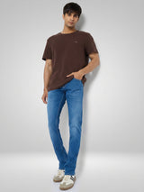Men Nico Jeans Slim Fit Mid Blue Low Rise