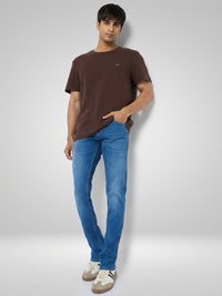 Men Nico Jeans Slim Fit Mid Blue Low Rise