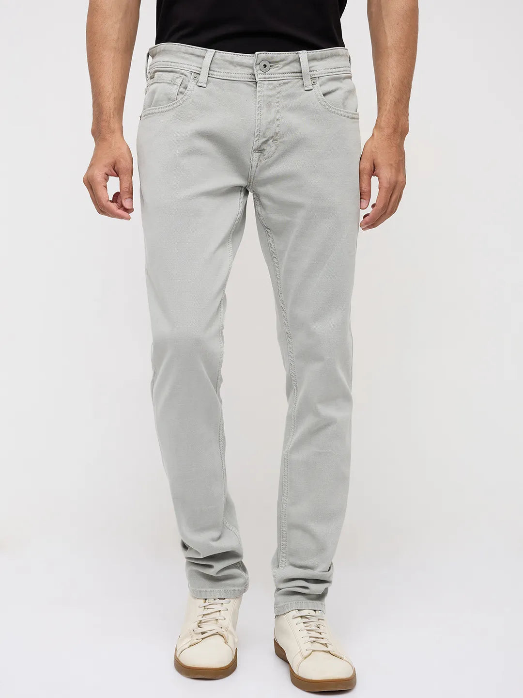 Men Nico Jeans Slim Fit Grey Low Rise