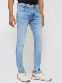 Men Nico Jeans Slim Fit Light Blue Low Rise