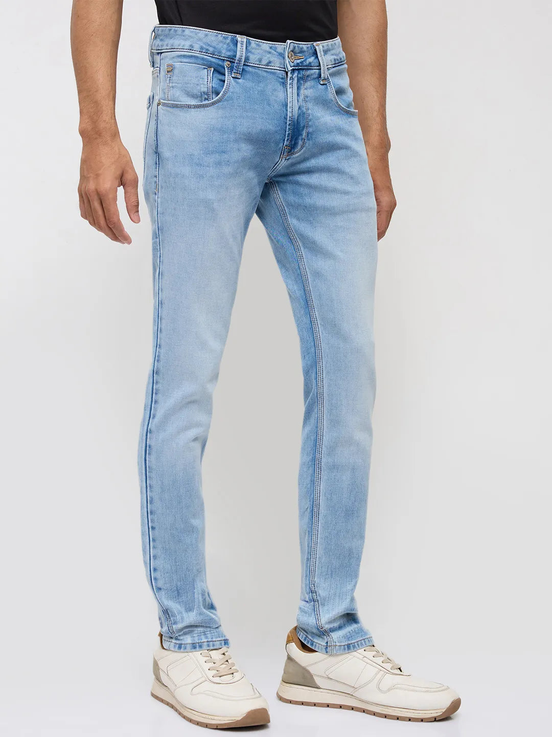Men Nico Jeans Slim Fit Light Blue Low Rise