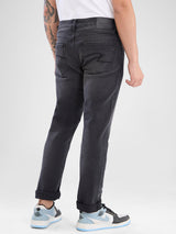 Men Kano Jeans Slim Fit Black Low Rise