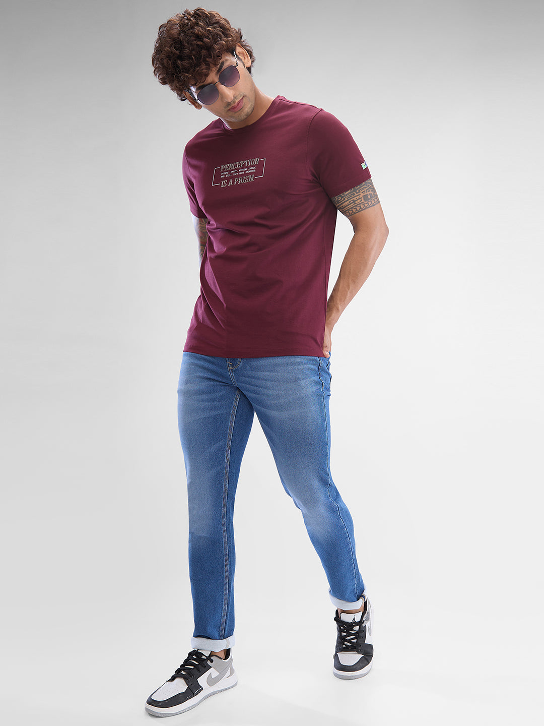 Spykar Light Blue Slim Fit Jeans For Men