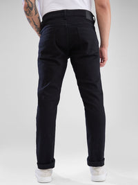 Men Kano Jeans Slim Fit Black Low Rise