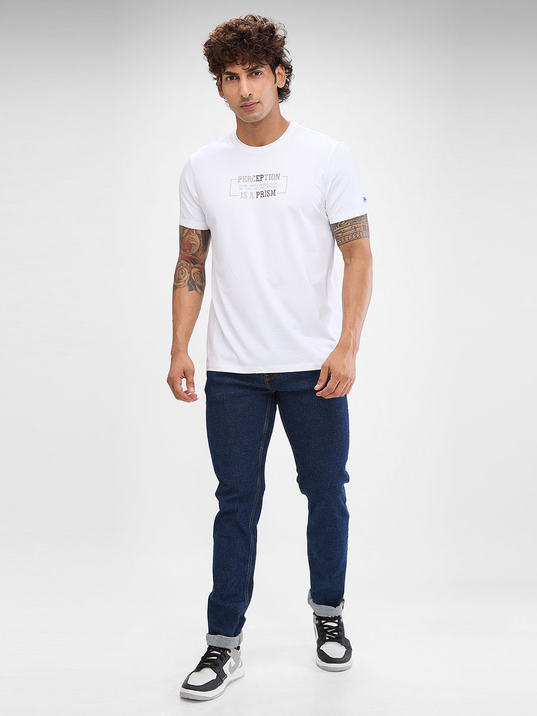 Spykar Raw Blue Slim Fit Jeans For Men