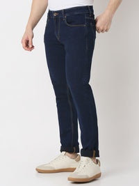 Men Kano Jeans Slim Fit Blue Low Rise