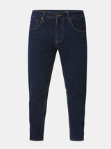 Men Kano Jeans Slim Fit Blue Low Rise