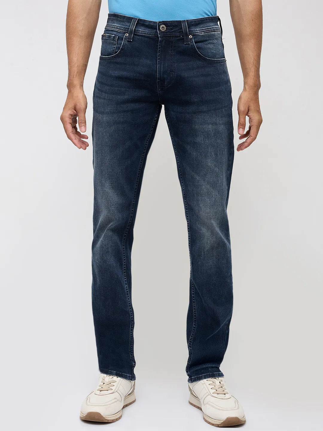 Men Nico Jeans Slim Fit Dark Blue Low Rise