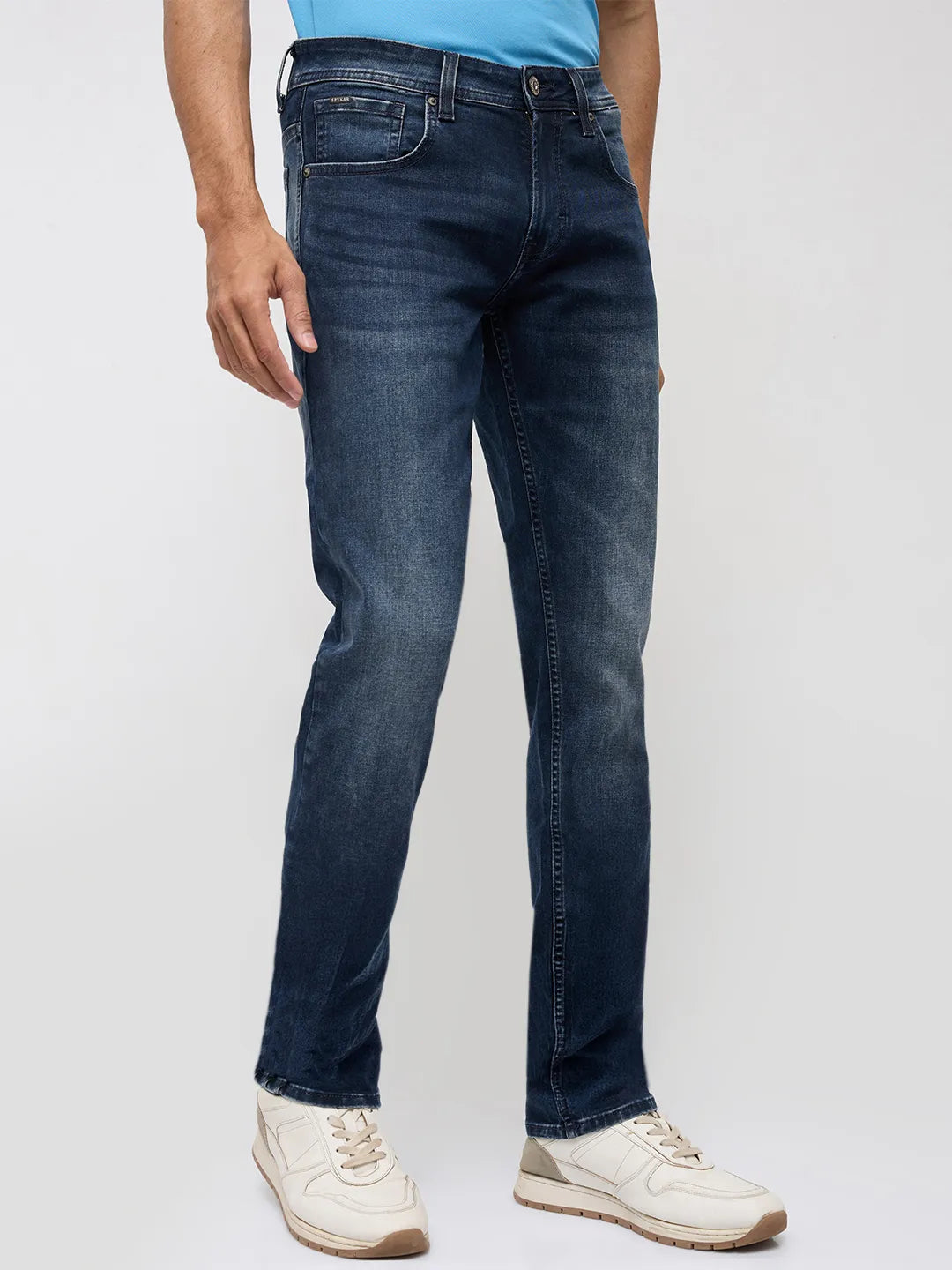 Men Nico Jeans Slim Fit Dark Blue Low Rise