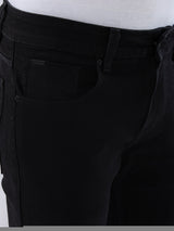 Men Kano Jeans Slim Fit Black Low Rise