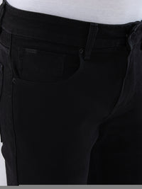 Men Kano Jeans Slim Fit Black Low Rise