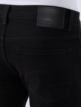 Men Kano Jeans Slim Fit Black Low Rise