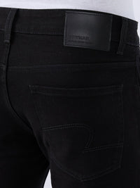 Men Kano Jeans Slim Fit Black Low Rise