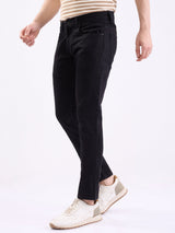 Men Jeans Slim Fit Black Low Rise