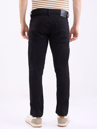 Men Jeans Slim Fit Black Low Rise