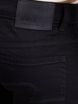 Men Jeans Slim Fit Black Low Rise