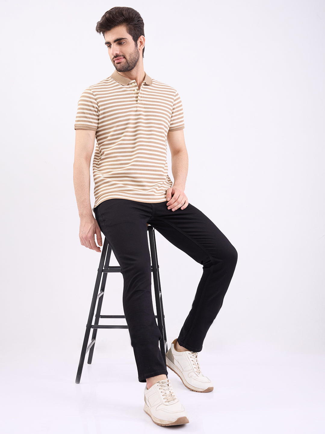 Men Jeans Slim Fit Black Low Rise