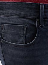 Men Jeans Slim Fit Black Low Rise