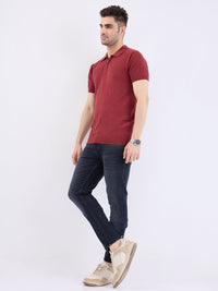 Men Jeans Slim Fit Black Low Rise