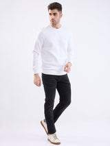 Men Jeans Slim Fit Black Low Rise
