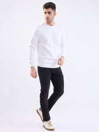 Men Jeans Slim Fit Black Low Rise
