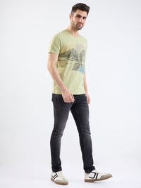 Men Jeans Slim Fit Black Low Rise